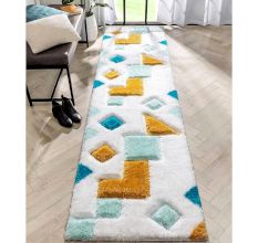 Modern multicolor Geometric Bedroom Mat